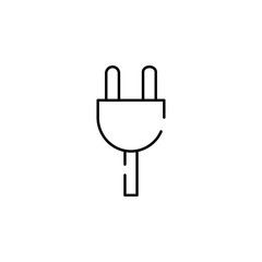 fork. Cord icon. Element of construction for mobile concept and web apps illustration. Thin line icon for website design and development, app development