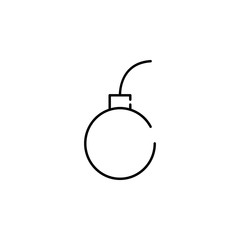 bomb icon. Element of construction for mobile concept and web apps illustration. Thin line icon for website design and development, app development