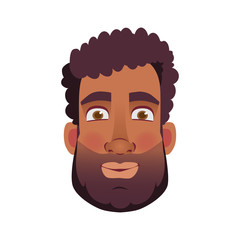 face of African man