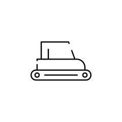 tractor, car icon. Element of construction for mobile concept and web apps illustration. Thin line icon for website design and development, app development