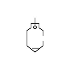 sinker icon. Element of construction for mobile concept and web apps illustration. Thin line icon for website design and development, app development