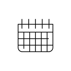 calendar icon. Element of construction for mobile concept and web apps illustration. Thin line icon for website design and development, app development
