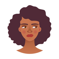 face of African woman