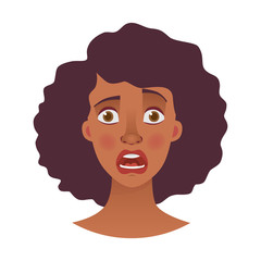 face of African woman