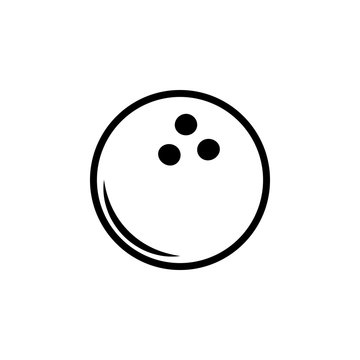 Bowling ball icon. Element of balls icon for mobile concept and web apps. Detailed Bowling ball icon can be used for web and mobile