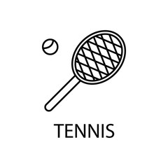 relaxation in tennis icon. Element of recreation icon for mobile concept and web apps. Thin line relaxation in tennis icon can be used for web and mobile