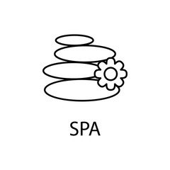 relaxation in spa icon. Element of recreation icon for mobile concept and web apps. Thin line relaxation in spa icon can be used for web and mobile