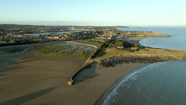 The Old Harbour, Barry Island, South Wales stunning Aerial