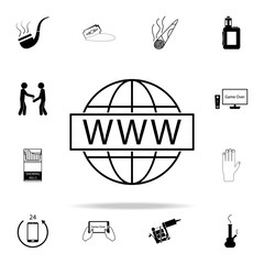 open pack of cigarettes icon. Bad habbits icons universal set for web and mobile