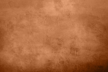 Orange abstract canvas background or texture