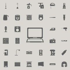 a laptop icon. Electro icons universal set for web and mobile