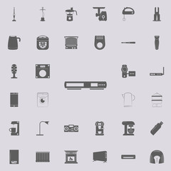 dvd player icon. Electro icons universal set for web and mobile