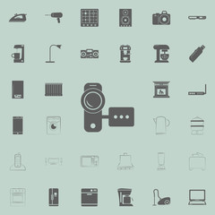 camcorder icon. Electro icons universal set for web and mobile