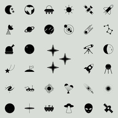 stars icon. Space icons universal set for web and mobile