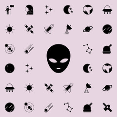 alien icon. Space icons universal set for web and mobile
