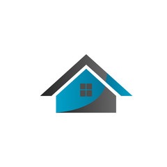 real estate logo house roof design vector