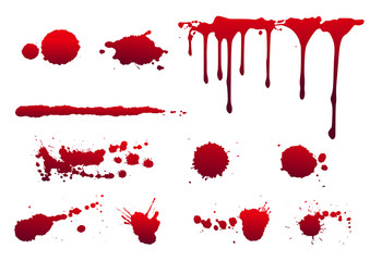血痕セット - obrazy, fototapety, plakaty