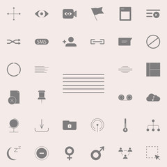 Align center icon. web icons universal set for web and mobile