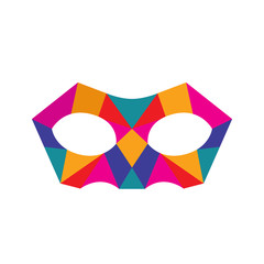 Isolated carnival mask icon