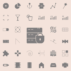 Cracked / Broken lock icon. web icons universal set for web and mobile