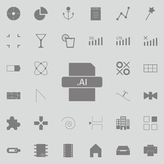 ai file icon. web icons universal set for web and mobile