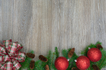 Holiday border along the bottom with copy space