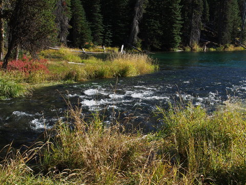 Fall at Blue Hole on the Deschutes River 