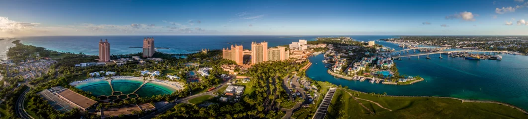 Foto op Plexiglas Atlantis Hotel op Paradise Island Nassau Bahama& 39 s Luchtpanorama © tamas