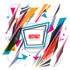 Fototapeta premium set of abstract geometric sale banner or background vector
