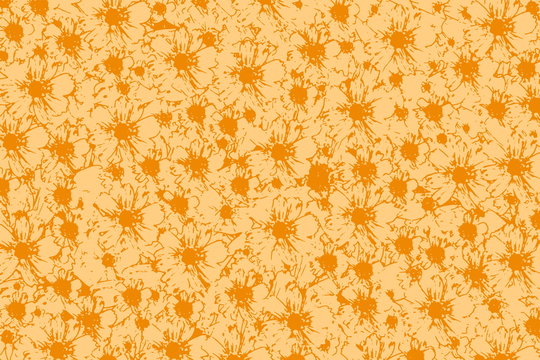 orange flower texture best wishes greeting card background concept of love, gift, event, occasion, celebration, weeding, birthday, 