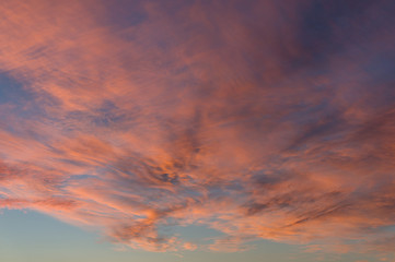 Fototapeta na wymiar Spectacular colorful sunset sunrise sky nature background