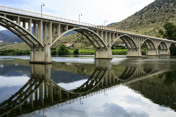 Fototapeta na wymiar Barca de Alva – Bridge on Douro River
