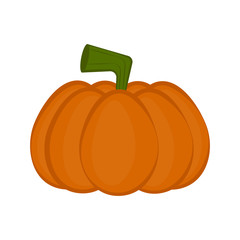 Colored halloween pumpkin icon