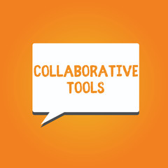 Word writing text Collaborative Tools. Business concept for Private Social Network to Connect thru Online Email.