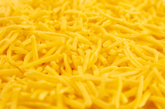 Background of Grated Orange Cheddar Cheese