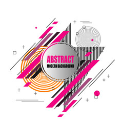 Abstract colorful geometric pattern design and background