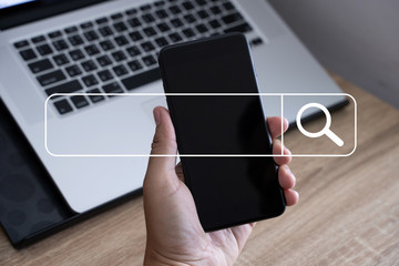 businessman using Searching Browsing Internet internet of things (IoT)