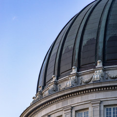 Fototapeta na wymiar Dome of Utah State Capital building against sky