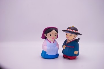 Korean Doll in National Dress Is a national symbol.