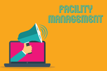 Conceptual hand writing showing Facility Management. Business photo text Multiple Function Discipline Environmental Maintenance.