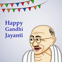 illustration of elements of Gandhi Jayanti background. Gandhi Jayanti is a national festival celebrated in India to mark the occasion of the birthday of Mohandas Karamchand Gandhi
