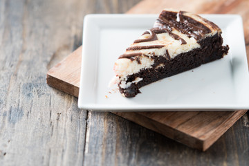 Chocolate swirl cheesecake