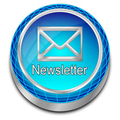 Newsletter Button - 3D illustration