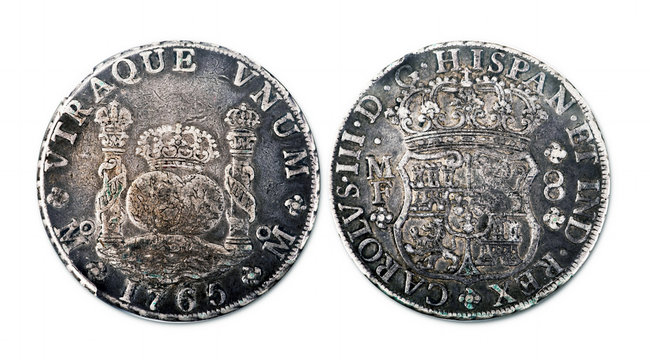 Antique Spanish Silver Dollar.