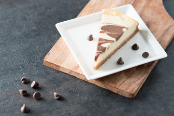 Chocolate swirl cheesecake