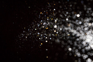 black bokeh on black