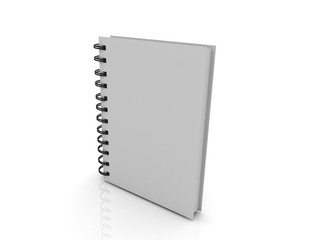 blank notebook cover concept