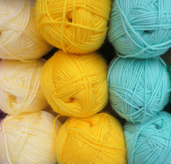 Wool yarn balls