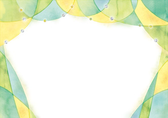 水彩背景のイラスト