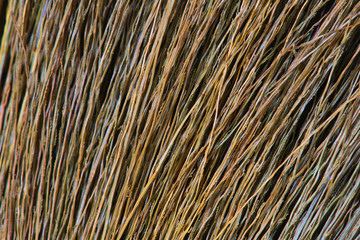 yellow and gold straw broom pattern wallpaper background abstract concept. Rural enviroment